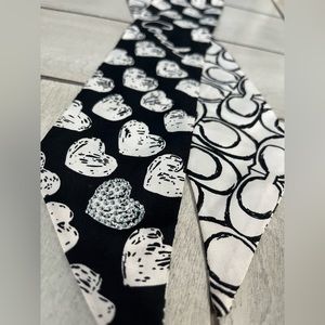 Coach Heart Rhinestone Purse Scarf Tie or Hair Tie (Rare)